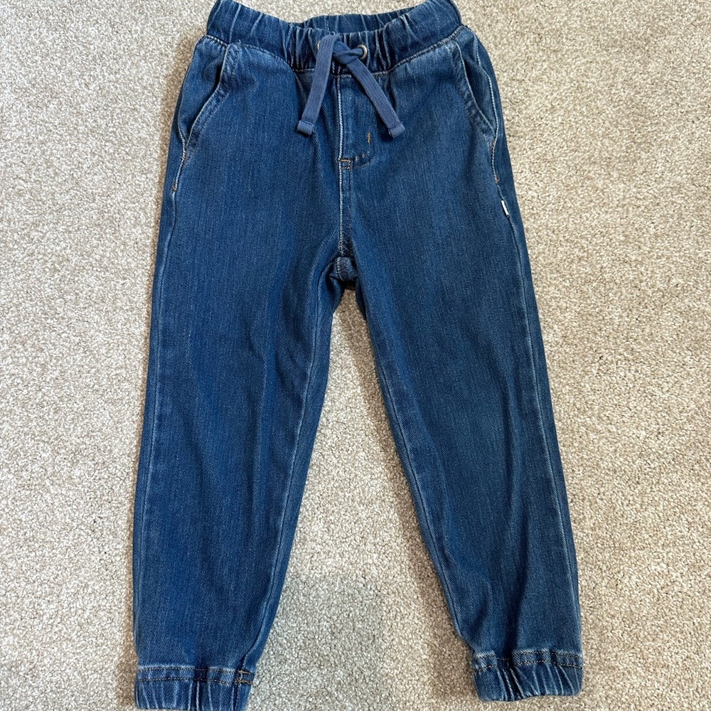 Play by Little Sleepies Midwash Blue Denim Jogger, 3T - EUC